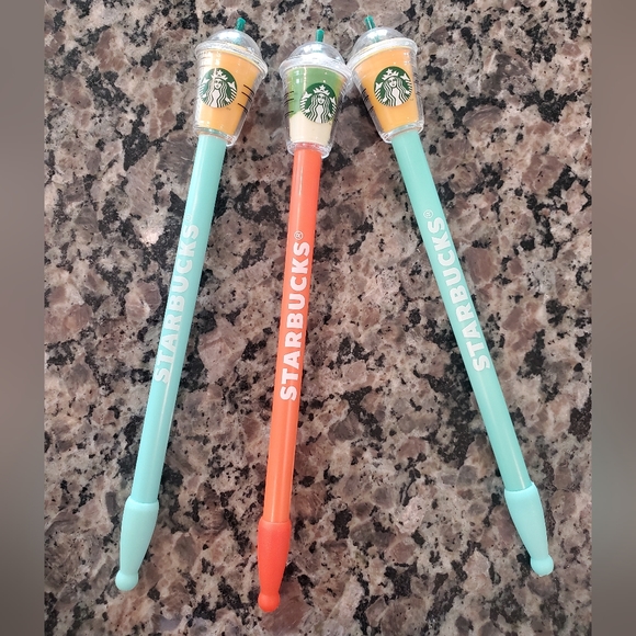 One Starbucks Baby Blue Frappuccino Pen - Picture 1 of 4